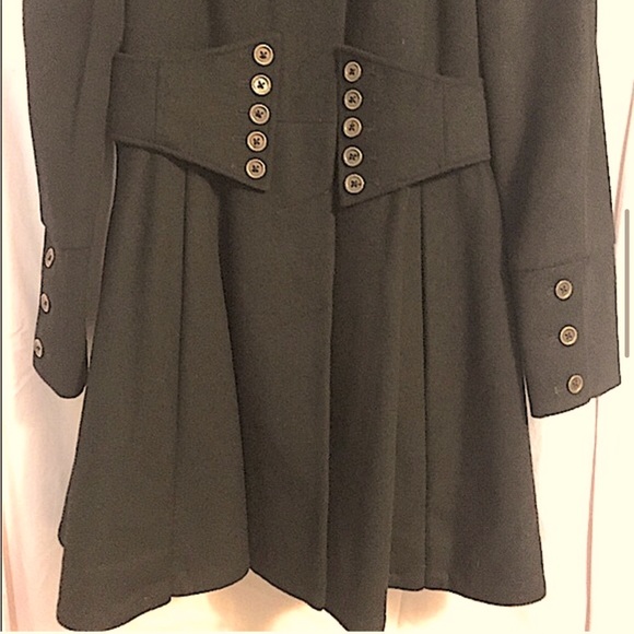 Vintage Betsey Johnson Coat Size: Small, NWOT, Black, Stylish, slightly flared - Picture 3 of 10